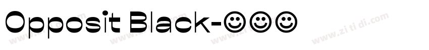 Opposit Black字体转换